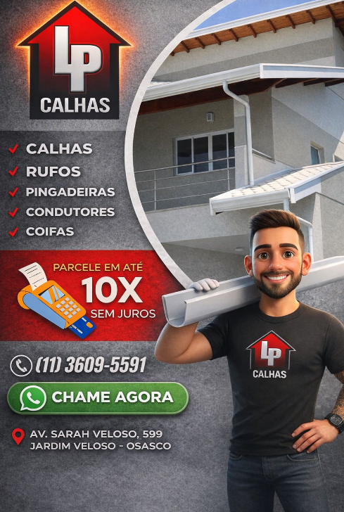 LP Calhas — Parcele em até 10x sem juros